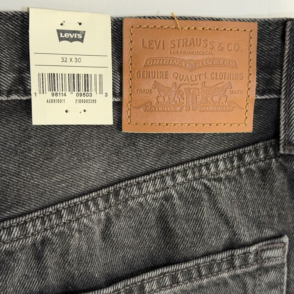 Levi's Premium Ribcage Wide Leg Women's Jeans 32 X 30 Black Big “E” New NWT - Picture 9 of 9